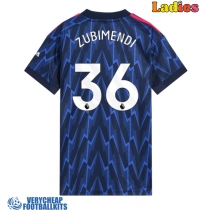 Arsenal Martin Zubimendi #36 Replica Away Shirt Ladies 2025-26 Short Sleeve
